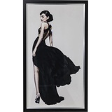 Kare DESIGN Wandbild 108 x 172 cm 64656 Diva Schwarz, Weiß Schwarz /