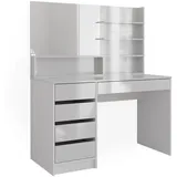 Vicco Schminktisch Sherry Weiß Hochglanz 120 x 75 cm Spiegel
