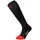 Lenz Heat Sock 4.1 Heizsocken Schwarz/Rot 39-41