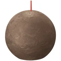Bolsius Rustik Kugelkerze 7,6 cm braun