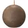 Bolsius Rustik Kugelkerze 7,6 cm braun
