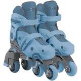 GLOBBER Learning Skates 2in1 Inline- und Quad-Skates Kinder, verstellbar Gr.26-29, ABEC 9, Rollengröße 48x24 mm, blau