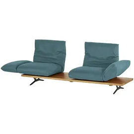 KOINOR Sofa Leder 3-Sitzer Türkis/Petrol