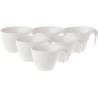 Villeroy & Boch Flow Kaffeetasse 0,2 l Weiß 6 St.