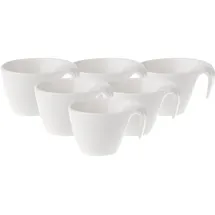 Villeroy & Boch Flow Kaffeetasse 0,2 l Weiß 6 St.