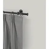 GARESA Gardinenstange GARESA "ESPERANCA", schwarz, L:470cm Ø:16mm, Metall, Gardinenstangen, rustikale Vorhanggarnitur, verlängerbar, Eisen, Endkappe, mit Ringe