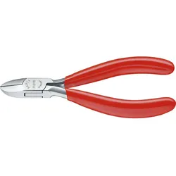 Elektronik-Seitenschneider KNIPEX Länge: 115mm (poliert, mit Kunstoff überzogen)