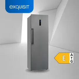 Exquisit KS360-V-HE-040E Kühlschrank (359 l, 1850 mm hoch, Inoxlook-az)