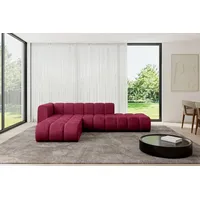 altdecor Ecksofa modulares Sofa Zuvon-L1 - 296x177x70 cm Bordeauxrot