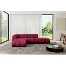 altdecor Ecksofa modulares Sofa Zuvon-L1 - 296x177x70 cm Bordeauxrot