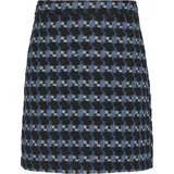 s.Oliver Miniröck Gemusterter Bouclé-Rock Blau 46
