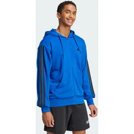 adidas Essentials 3-Streifen French Terry Reißverschlusspullover Team Royal Blue / Black XS