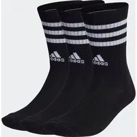 Adidas 3-Streifen Cushioned Crew Socken 3 Paar Black / White 46-48