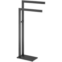 Zack Handtuchhalter Linea Edelstahl Schwarz