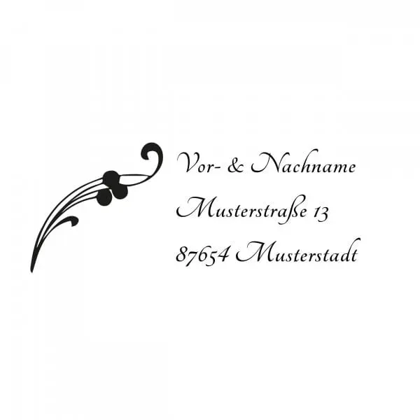 Monogrammstempel - Bouquet - Trodat 4915