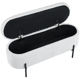 SalesFever Bettbank mit Stauraumfunktion Beige 110 x 44 cm