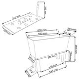 Prosperplast Rato Case High 60 x 25 x 46 cm umbra