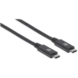 Manhattan USB-C 1 m Schwarz