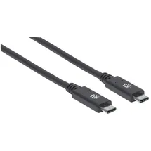 Manhattan USB-C 1 m Schwarz