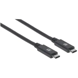 Manhattan USB-C 1 m Schwarz