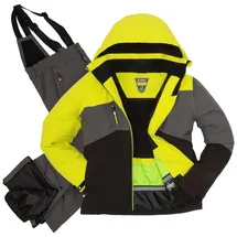 KILLTEC Skianzug Kinder schwarz/grau meliert/limette 128