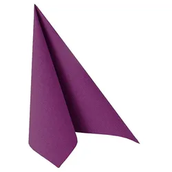 1000 Servietten lila `ROYAL Collection` 1/4-Falz 40 x 40 cm Stoffoptik
