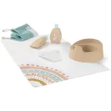 MINILAND BABY Miniland Hygiene-Set aus Holz für Puppen