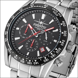 FIREFOX  - CHRONOGRAPH SKY COMMANDER - schwarz / 43 MM