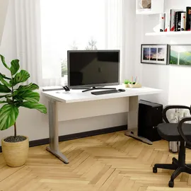 akord furniture factory Akord - Pc-schreibtisch Bm135 In Der Farbe Weiß, B135 X H76 X T60 Cm