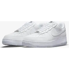 Nike Air Force 1 '07 SE Suede Damen White/Black/Metallic Silver/White 36