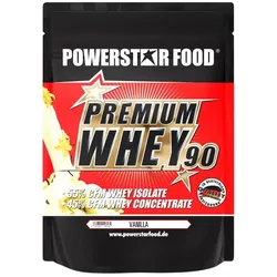 Powerstar Food - Premium Whey Protein 90 - 850g Beutel Geschmacksrichtung Vanilla