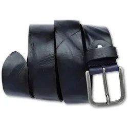 Ledergürtel BERND GÖTZ, Damen, Gr. 105, blau (dunkelblau), Leder, unifarben, casual,modisch, Gürtel, mit Airbrush-Kanten