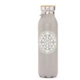Bodhi Isolier-Trinkflasche 600 ml, Edelstahl Yantra, matt-grau 1 St