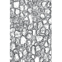 Sizzix 665461 Prägeschablone, 3-D Texture Fades Mini Cobblestone by Tim Holtz, mehrfarbig, Einheitsgröße
