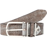 b.belt Ledergürtel silberfarben W85 Anthracite Grey - Silver Metallic