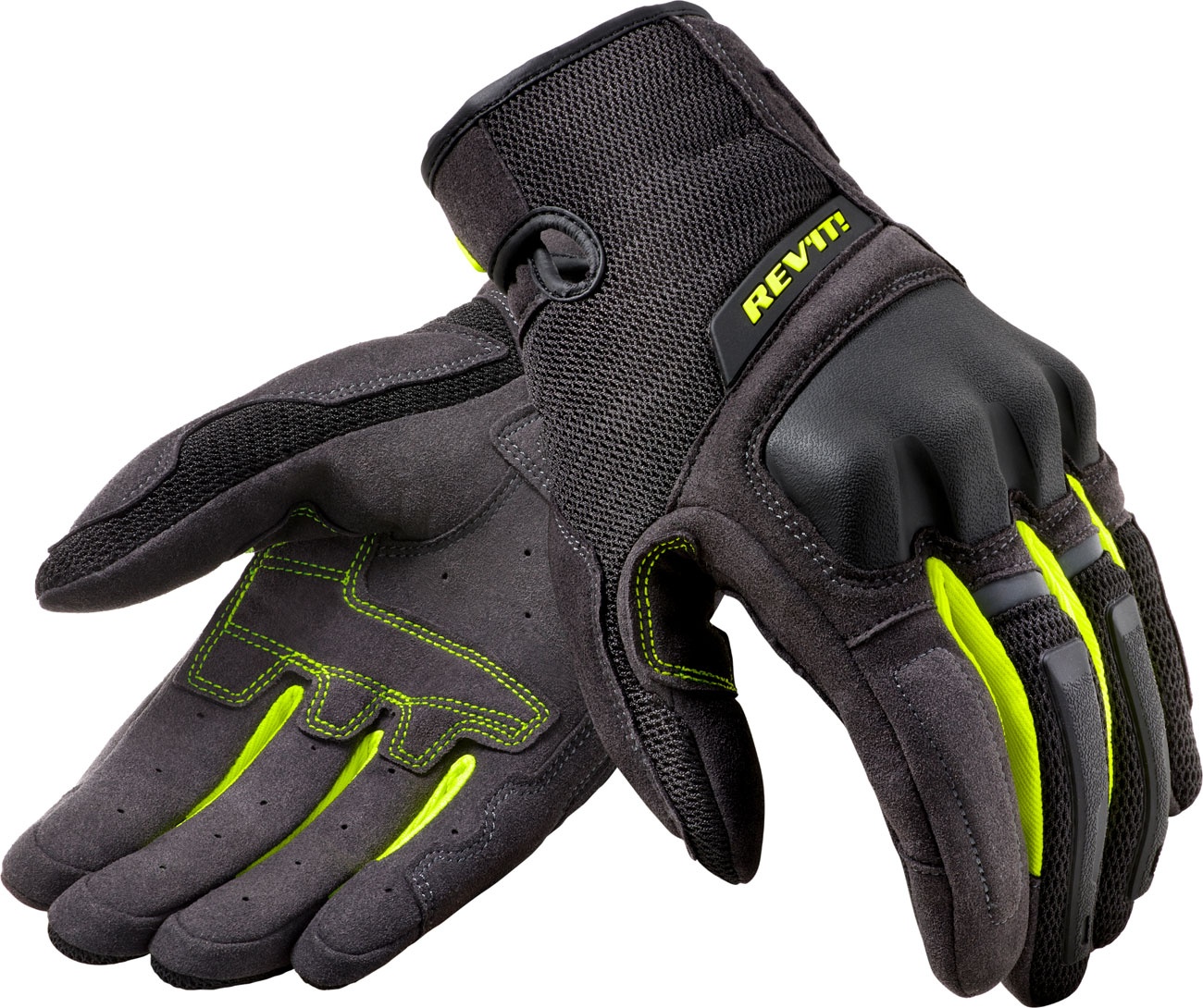 Revit Volcano, gants - Noir/Jaune Néon - S