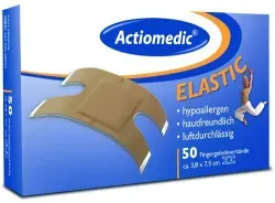 Actiomedic® ELASTIC Fingergelenkverbände 333.020.38755 , 1 Packung = 50 Stück, ca. 38 x 75 mm