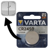 Varta Batterie passend für Osram Lightify Switch Dimmschalter 1x Varta CR2450 Lithium Batterie IEC CR 2450