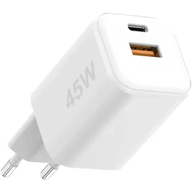 Fontastic USB Ultra Schnell-Reiselader Mini GaNto45 weiss