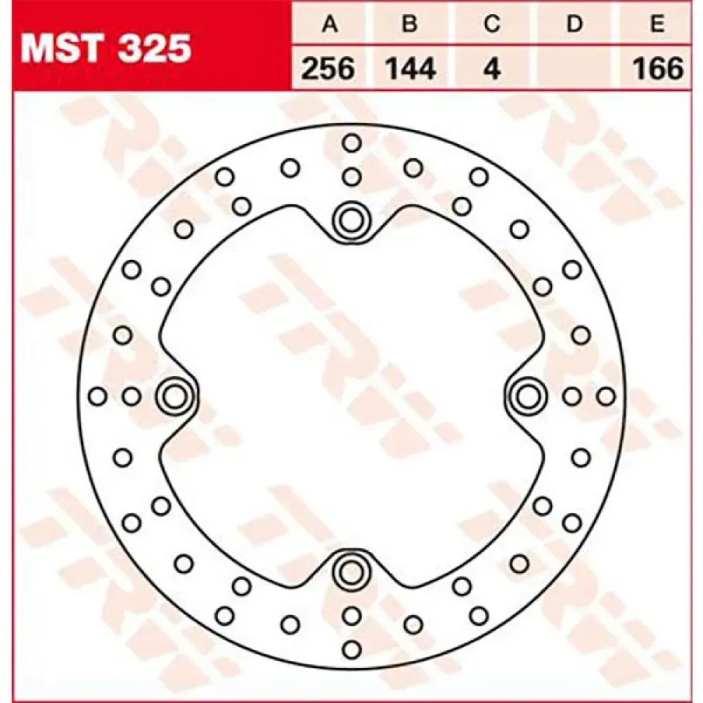 Trw Round Honda Xl 1000 V Varadero 99 Hintere Bremsscheibe - Silver - One Size