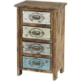 Mendler Kommode Cadiz Schubladenkommode Schrank Shabby-Look, Vintage, 79x48x33cm