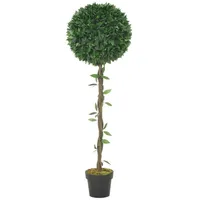VidaXL Künstliche Pflanze Lorbeerbaum mit Topf Grün 130 cm