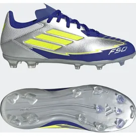adidas F50 League Messi FG/MG Kinder silver met./solar yellow/lucid blue 38