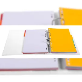 Exacompta 10x Ordner Prem'Touch PVC, Rücken 70mm, 32x29cm A4 Maxi, Weiß, 53748E