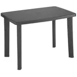 Mojawo Gartentisch Kunststoff 100x70cm ANTHRAZIT RECHTECKIG Balkontisch Gartentisch Terrassentisch Bistrotisch