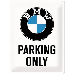 Blechschild „BMW Parking Only“