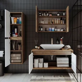 roomartstore.de ATLANTIC 4-tlg. Weiß/Eiche
