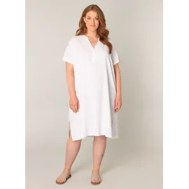 Base Level Curvy Tunikakleid Sommerkleid Weiß 58/60