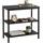 Relaxdays Nachttisch 61x60x30 Schwarz