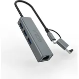 inca IUTP-03TX Ethernet Adapter 10 Gbit/s Aluminium > Silber